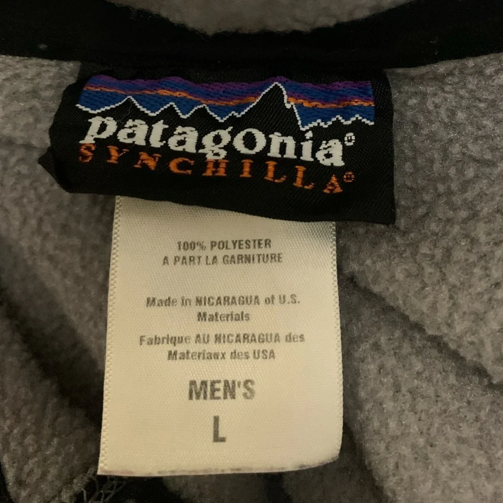 Patagonia Synchilla Gray vest with zip pocket